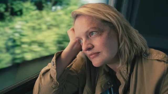 June on a train in The Handmaid's Tale