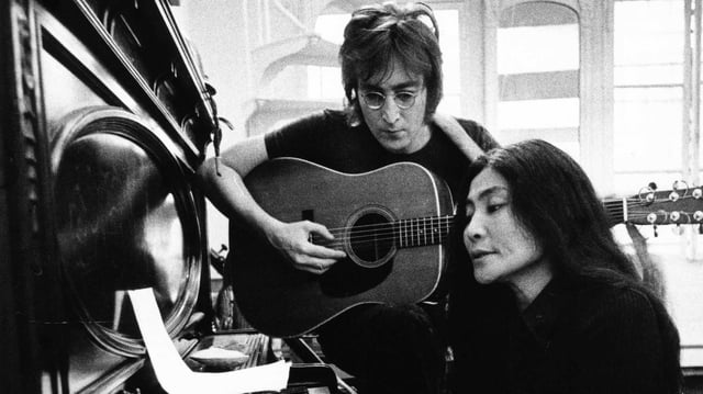 John Lennon and Yoko Ono in “One to One: John &amp; Yoko.”