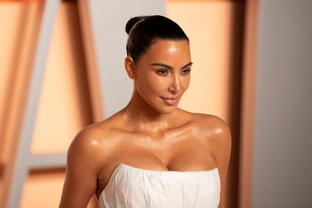 Kim Kardashian at the 2025 Vanity Fair Oscar After Party on March 3, 2025 in Beverly Hills, Calif.