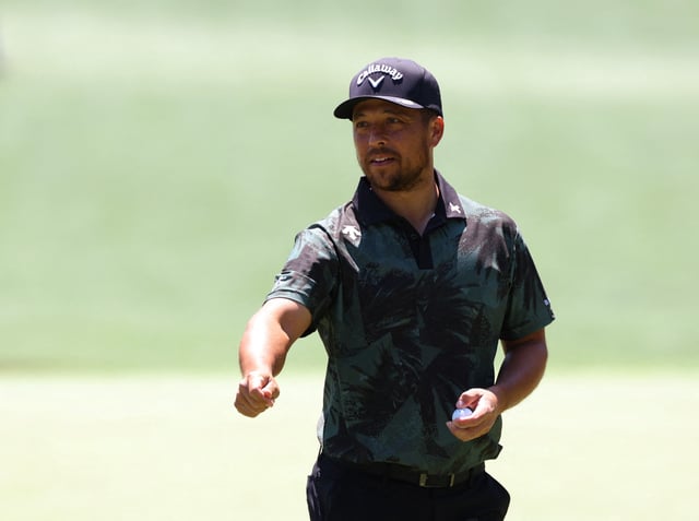 Golf - The Masters - Augusta National Golf Club, Augusta, Georgia, U.S. - April 8, 2025 Xander Schauffele of the U.S. during a practice round REUTERS/Mike Segar