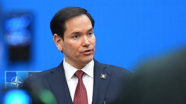 Marco Rubio’s bodyguard arrested in Brussels over ‘erratic’ behaviour (Photo by Jacquelyn Martin / POOL / AFP)