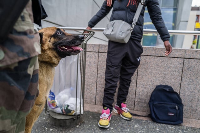 Lors d'une opération policière en banlieue toulousaine en avril 2024.