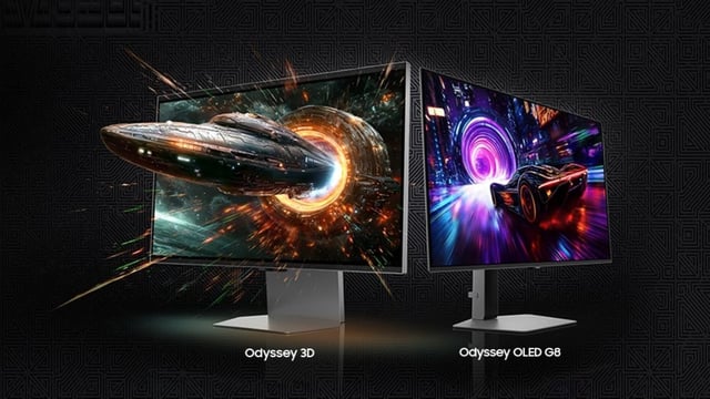 Samsung Odyssey 3D is available in a single size while Odyssey OLED G8 has two screen size options