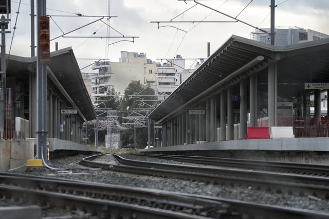 The Greek capital's main railway station is closed during a nationwide 24-hour strike, as labor unions press for a full return of collective bargaining rights that were scrapped during successive international bailouts more than a decade ago, in Athens, Greece, on Wednesday, April 9, 2025. (AP Photo/Thanassis Stavrakis)