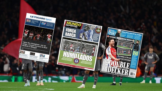 La presse s’enflamme après Arsenal-Real Madrid.