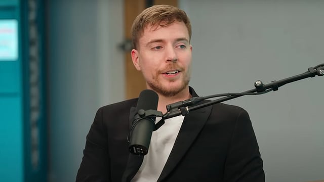 MrBeast speaks on the Clickbaited podcast.