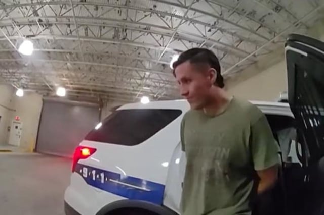 University of Florida student Felipe Zapata Velasquez after he was arrested by Gainesville police. 