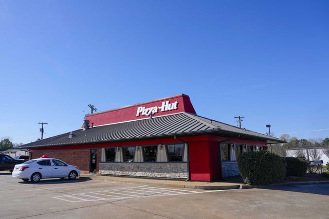 Pizza Hut is releasing a new limited-edition caviar pizza this week only in New York City. In this file photo, a Pizza Hut location, in Waller County, that features a dining room is shown on Wednesday, Jan. 10, 2024 in Hempstead. 