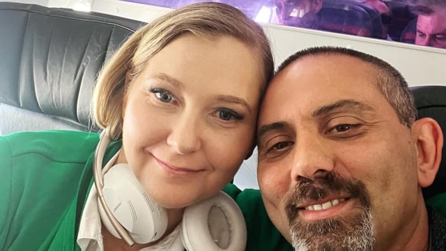Virginia Giuffre is locked in a custody battle for her children with her estranged husband Robert