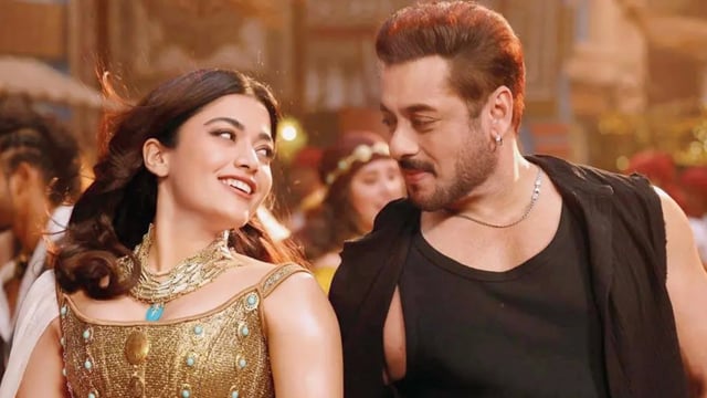 Sikandar worldwide box office collection day 11: Rashmika Mandanna and Salman Khan in a still from the film.