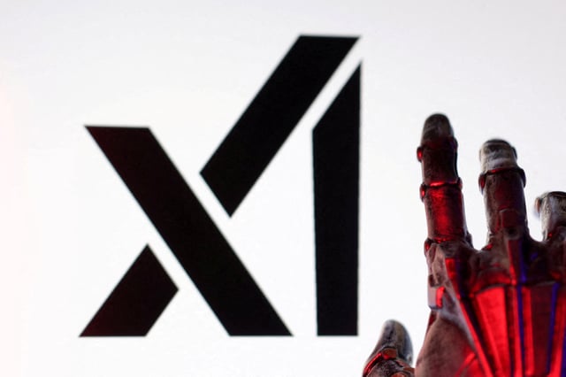xAI logo is seen in this illustration taken, February 16, 2025. REUTERS/Dado Ruvic/Illustration/File Photo