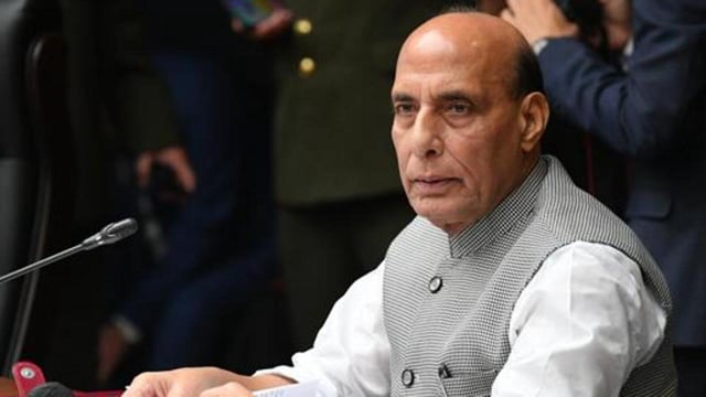 Defence minister Rajnath Singh (AP FILE PHOTO)