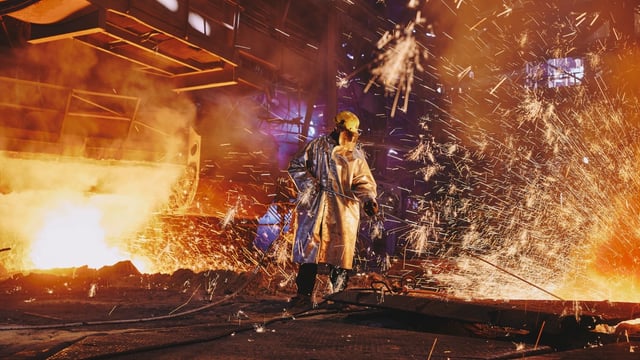 Scunthorpe steel works is home to the UK’s last operational blast furnaces, which could shut within weeks