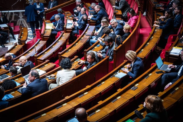 A l'assemble nationale, mardi 8 avril 2025.