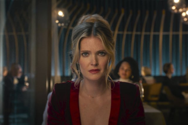 Meghann Fahy in a scene from “Drop.” 
