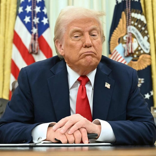 Donald Trump am 31. März im Oval Office.