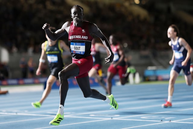 Gout had never ran under 10 seconds for the 100m before Thursday's heat.