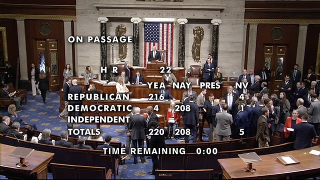 House votes to pass SAVE Act