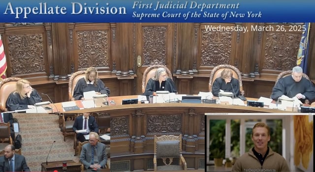 © Appellate Division, First Department/YouTube