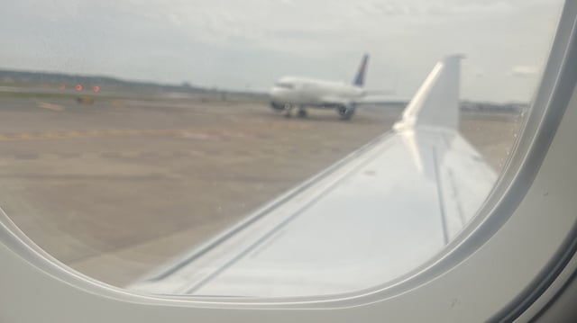 A plane carrying lawmakers was struck by another aircraft while taxiing at Ronald Reagan Washington National Airport.