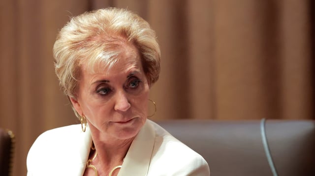 Linda McMahon seemed to confuse the abbreviation for artificial intelligence with the name of a popular steak sauce.