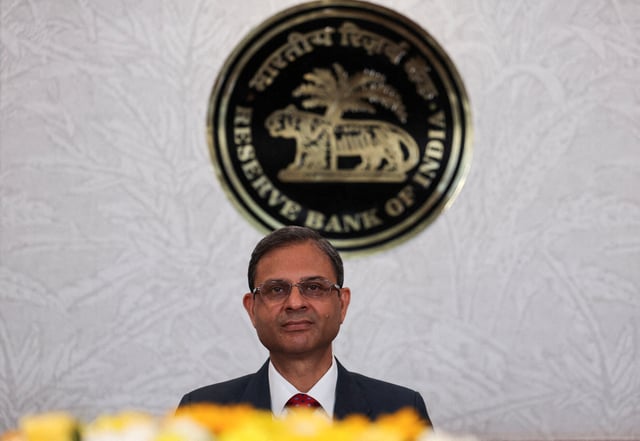 Reserve Bank of India (RBI) Governor Sanjay Malhotra attends a press conference after a monetary policy review in Mumbai, India, April 9, 2025. REUTERS/Francis Mascarenhas/File Photo