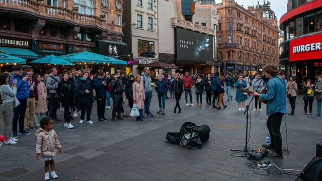 Buskers using amplifiers will be banned from performing in Leicester Square from April 17