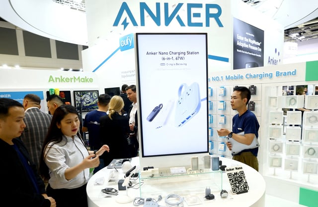 People visit Anker booth during the opening day of the international consumer technology fair IFA in Berlin, Germany September 1, 2023. REUTERS/Lisi Niesner/File Photo
