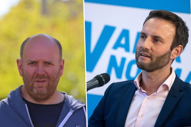 Die Landtagsabgeordneten Dirk Bruhn (Linkspartei) und Enrico Schult (AfD): Auf die „Arschloch“-Aussage folgen Strafanzeigen. Foto: IMAGO / BildFunkMV /// picture alliance/dpa/dpa-Zentralbild | Jens Büttner