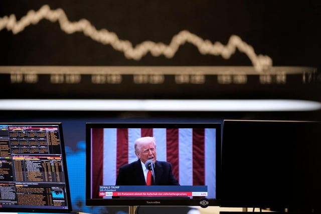 After President Donald Trump announced a 90-day pause on most tariffs, stocks skyrocketed. The stock market gained back about $4 trillion dollars — or about 70% of the value it had lost as investors were digesting news of Trump&#39;s so-called &#34;Liberation Day&#34; tariffs. Calls for an insider trading investigation began shortly after. (AP Photo/Michael Probst)