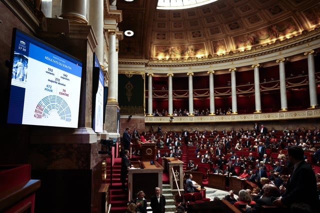 L’Hémicycle de l’Assemblée nationale.