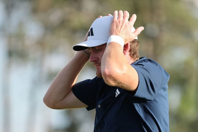 Nick Dunlap was left frustrated after his tournament.