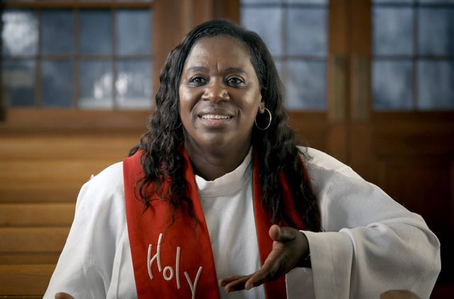 Myra Brown est à la tête de la paroisse dissidente Spiritus Christi à Rochester, dans l’Etat de New York.