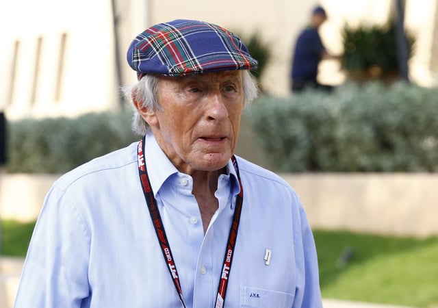 Formula One F1 - Bahrain Grand Prix - Bahrain International Circuit, Sakhir, Bahrain - April 11, 2025 Former driver Jackie Stewart REUTERS/Rula Rouhana