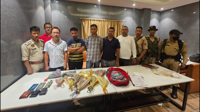The three suspected smugglers were spotted in a Dhaba in Mohanbari Tiniali of Dibrugarh