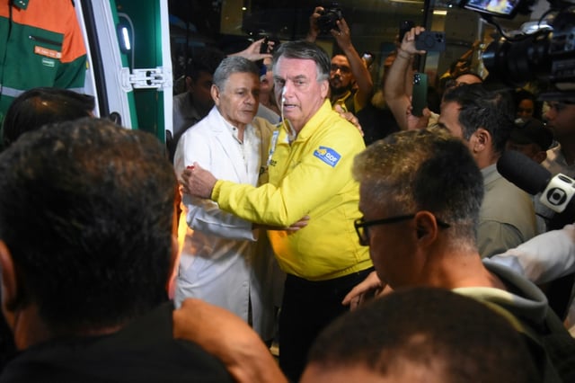 Former Brazilian President Jair Bolsonaro was transfered to a hospital in Brasilia