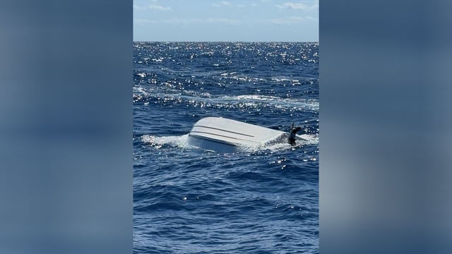 U.S. Coast Guard crews rescued 4 people, while 5 others remain missing after the vessel reportedly capsized, about 29 miles off St. Lucie Inlet on Sunday.