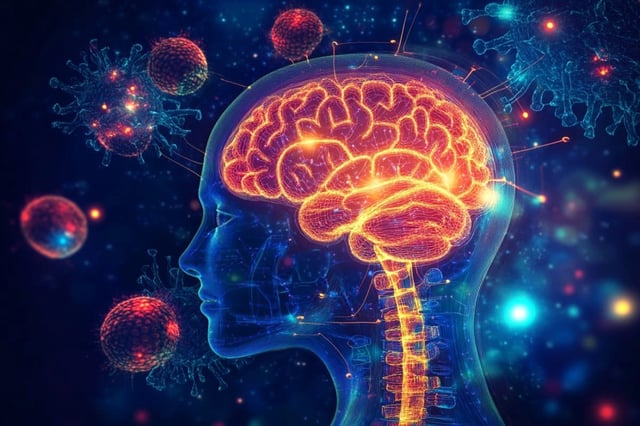 Since much of the body’s serotonin originates in the gut microbiome, changes in gut health can influence serotonin production. Credit: Neuroscience News