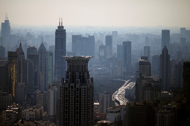 A view of the city skyline, ahead of the annual National People's Congress (NPC), in Shanghai, China February 24, 2022. Picture taken February 24, 2022. REUTERS/Aly Song/File Photo