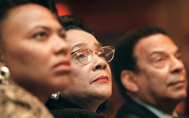 Coretta Scott King, l'épouse de Martin Luther King, en septembre 2000.