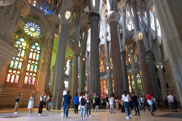 Construction on the Sagrada Família began in 1882.