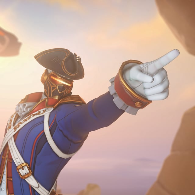 Soldier 76 pointing