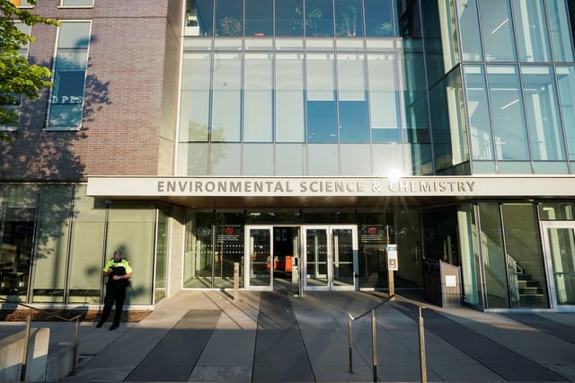 A view shows the Environmental Science and Chemistry building at the University of Toronto's Scarborough Campus in Toronto, Ontario, Canada August 6, 2024.  REUTERS/Arlyn McAdorey/File Photo