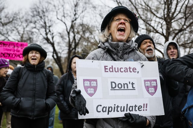 A rally Saturday in Cambridge, Mass.