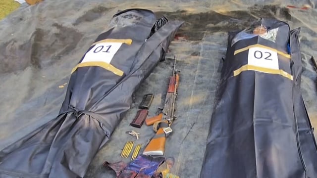 In Bastar district of Chhattisgarh, two Naxalites carrying a combined reward of ₹13 lakh were killed in an encounter with security forces.