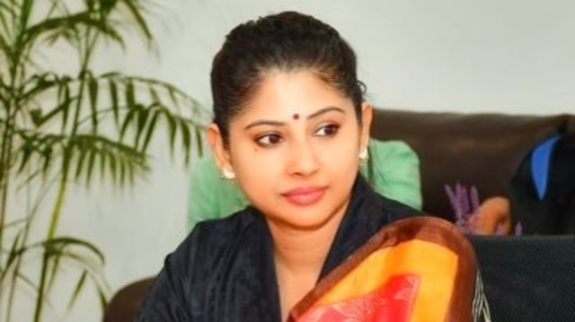 Smita Sabharwal, reposted an image featuring earthmoving machines, two deer, and a peacock, which was originally shared by another social media handle on 'X'.