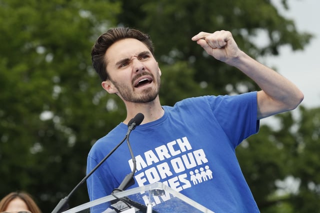 DNC Vice Chair David Hogg speaks during March for Our Lives 2022 on June 11, 2022 in Washington, D.C.