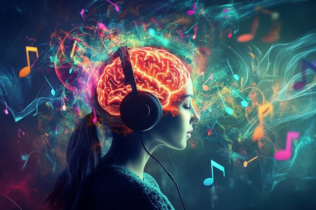 The results show that favorite music influenced opioid release in several brain areas associated with the experience of pleasure. Credit: Neuroscience News
