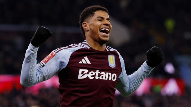 Villa remain undecided over whether to trigger a buyout clause for Rashford in the summer