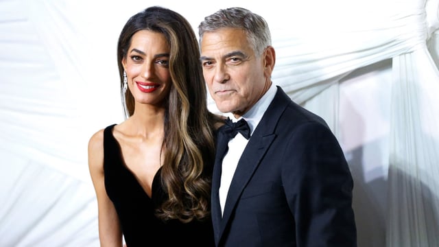 Amal Clooney has been turning heads in NYC with her fashion while supporting husband George Clooney's successful Broadway show. (Photo by John Lamparski / AFP)